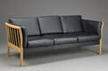 Tre-pers. lædersofa