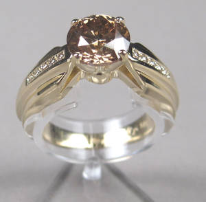 Brillant- og diamantring - Ca. 1.80 ct.