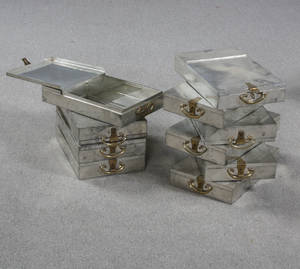 Ti kasser til bankbokse, firkantede 10