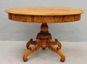 Divanbord, Biedermeier, björk, 1800-talets mitt