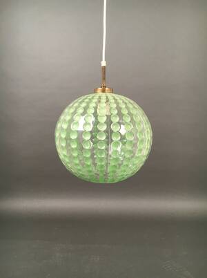 Sphäre aus Glas, Deckenlampe  