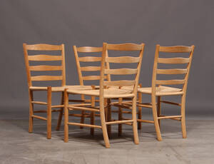 Kaare Klint, fire kirkestole  spisestole 4 Denne vare er sat til omsalg under nyt varenummer 4423746