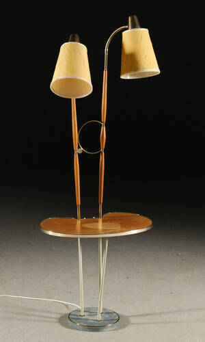 Golvlampa, teak, 1950-tal