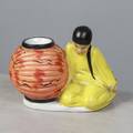 BORDSLAMPA, porslin, 1920-tal