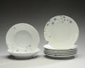Royal Copenhagen. Elements, seks store middagsttallerkener Ø. 30 cm samt to skåle 8