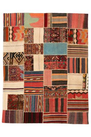 Patchwork tæppe 230 x 180 cm