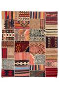 Patchwork tæppe 204 x 175 cm