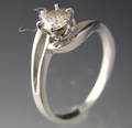 Solitaire ring ca. 0.46 ct.