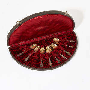 Kaffeskedar i silver