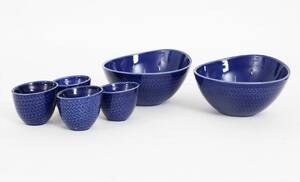 Servisdelar 6st, Blå Eld, Hertha Bengtsson för Rörstrand