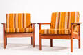 Zwei Lounge Sessel  Easy Chairs in Teak 2