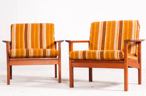 Zwei Lounge Sessel  Easy Chairs in Teak 2