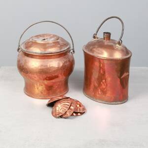 KOPPARFÖREMÅL, bl.a bulkruka, 18001900-tal