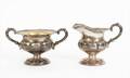 Gräddkanna och sockerskål, silver, Finland, 1956