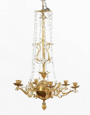 Ljuskrona, Oskariansk, 1800-talets slut