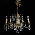 TAKLAMPA, glasmetall, 1900-tal.