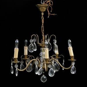 TAKLAMPA, glasmetall, 1900-tal.
