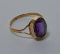 Ring af 14 kt. guld med ametyst