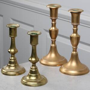 LJUSSTAKAR, 22 st, mässing