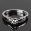 Prinsesse ring i 14 kt. hvidguld
