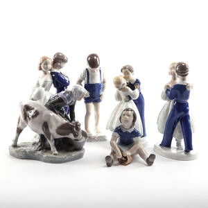 Samling figuriner, bl a Royal Copenhagen