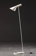 Arne Jacobsen. AJ standerlampe, hvidlakeret