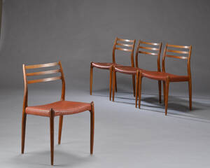 Niels O. Møller, fire stole af palisander 4