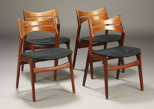 Erik Buch. Spisestole, teaktræ 4