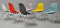 Charles Eames. Sæt på seks skalstole, model DSS - multicolour 6  Denne vare er sat til omsalg under nyt varenummer 4041993