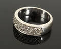 Brillantring af 14 kt. hvidguld med talrige brillanter 0,55 ct.