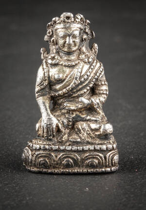 kinesisk rejse Buddha af sølv.