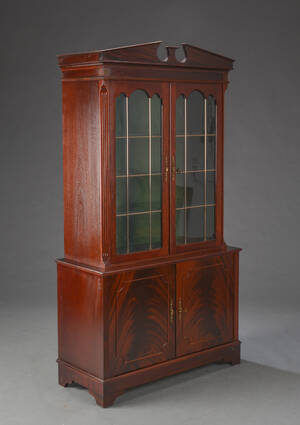 Vitrineskab af mahogni