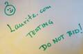 Test item Do not bid