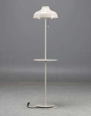 Niclas Hoflin, Rubn, golvlampa Bolero Small med bord, grå blank