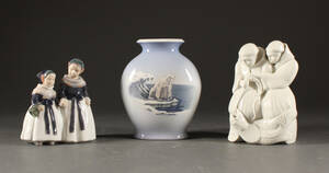 Royal Copenhagen figurer samt vase med isbjørn 3