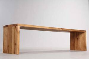 PremiumOak. Dansk produceret bænk  plint af olieret eg,180 cm.