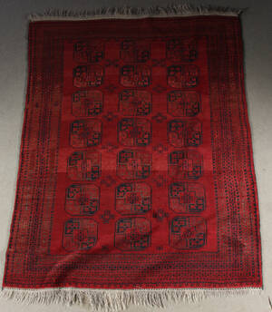 Orientalisk handknuten matta, semiantik, Afghan 265x203 cm