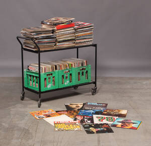 Samling grammofonplader 400-500 stk.