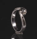 Solitaire ring, ca. 0,39 ct.