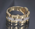 Diamantring i 18 kt guld