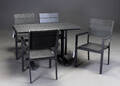 Terrassesæt, fire stole samt bord, nonwood 5