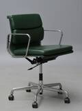 Charles Eames. Full Leather Soft Pad kontorstol, model EA-217 
