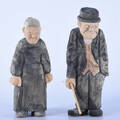 TRÄFIGURER, 2 st, 1900-tal.