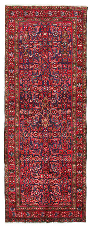 Persisk handknuten gallerimatta, Arak, 386x108 cm
