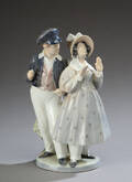 Royal Copenhagen. Figur af porcelæn, Hans og Trine, nr. 1783