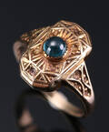 Ring i guld 14 kt med safir Denne vare er sat til omsalg under nyt varenummer 4422068