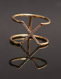 Mads Ziegler, X ring med brillanter, ca. 0.10 ct  