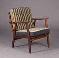 Dansk møbelproducent. Lænestol, teaktræ, 195060erne