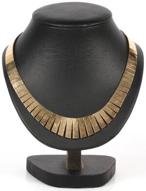 Halskæde af 14 kt guld. Vægt ca. 54,6 gram