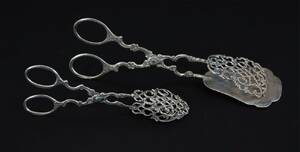 Kaktänger 2st, silver, 1900-tal